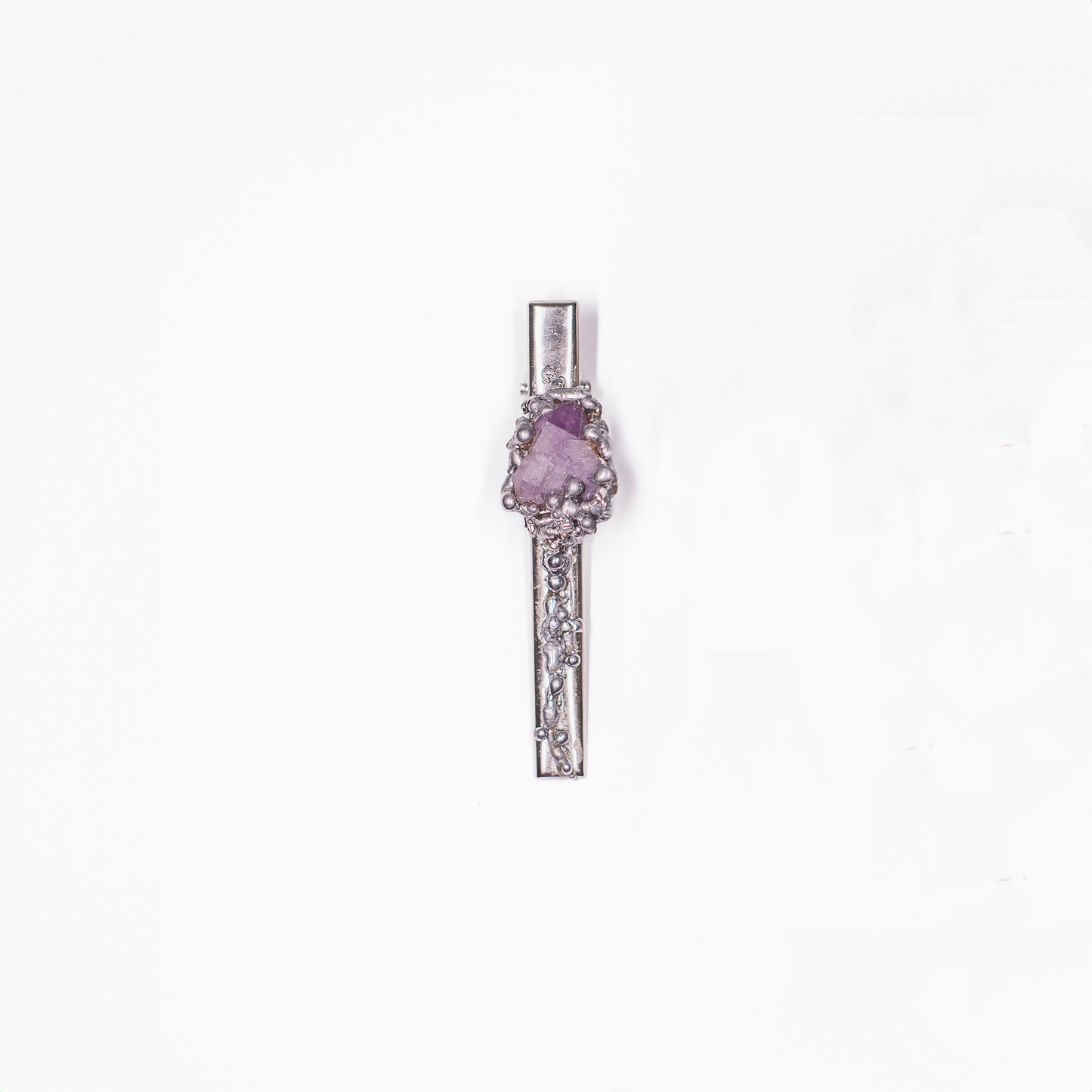 Fluid Metal Ametrine Hair Clip