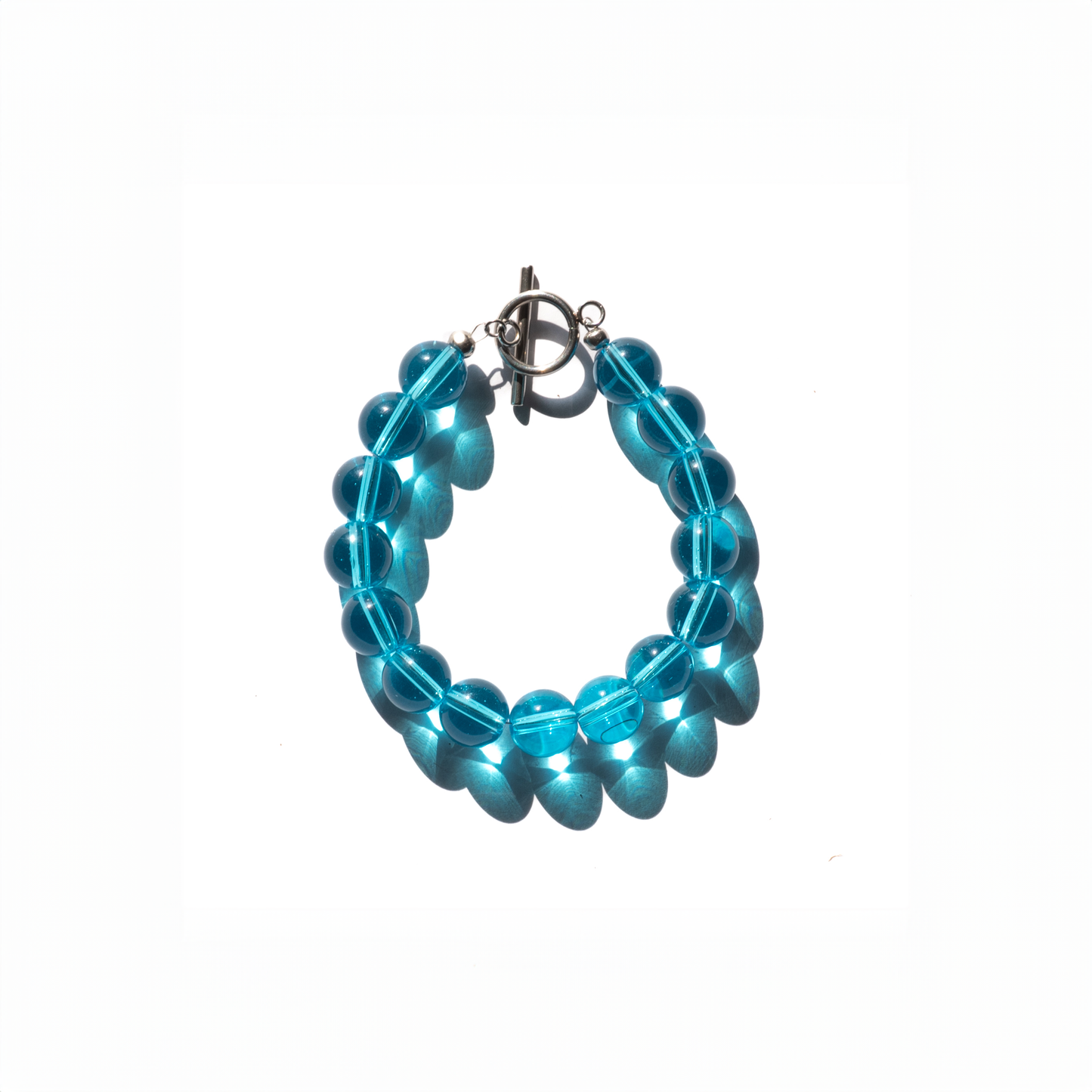 Aqua Necklace + Bracelet SET