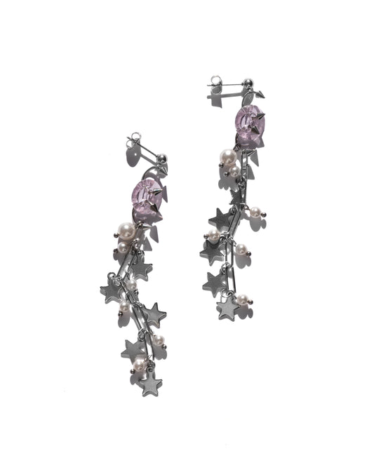 Pink Stardust Earrings