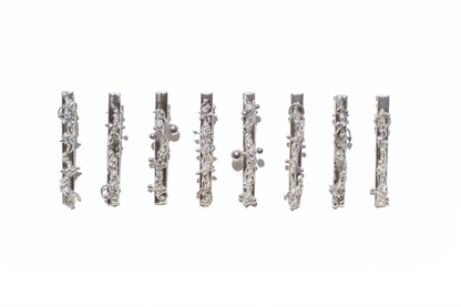 Fluid Metal Hair Clips