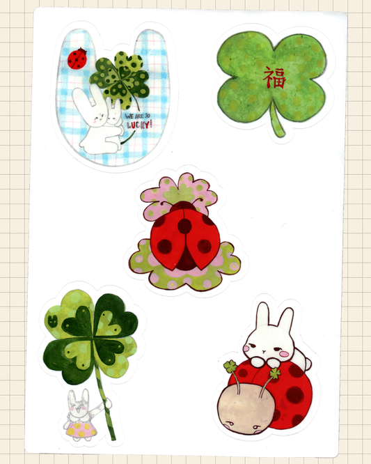 Feeling Lucky Stickers Sheet