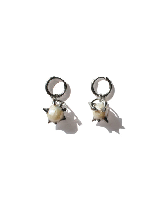 Pierced Pearl Earrings