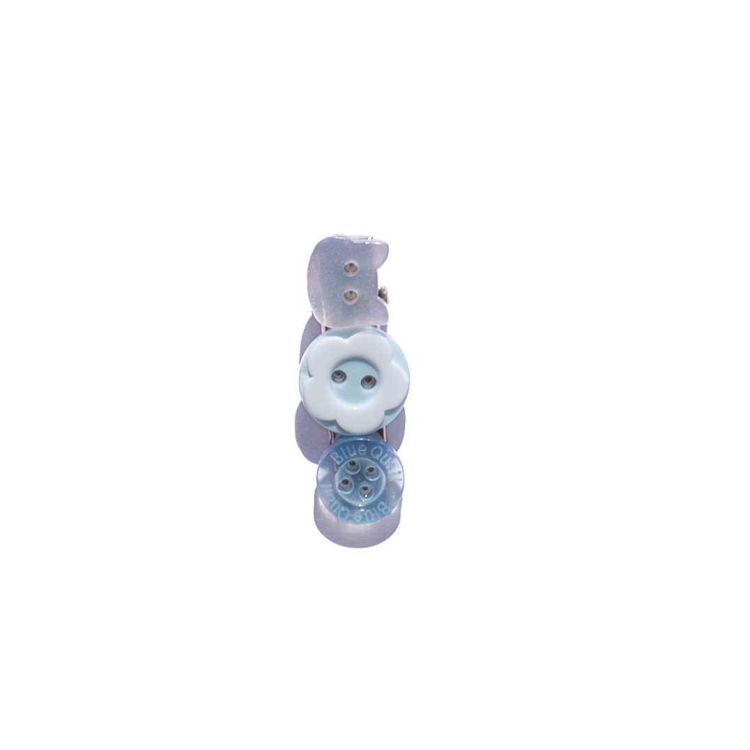 Mismatched Buttons Mini Hair Clips