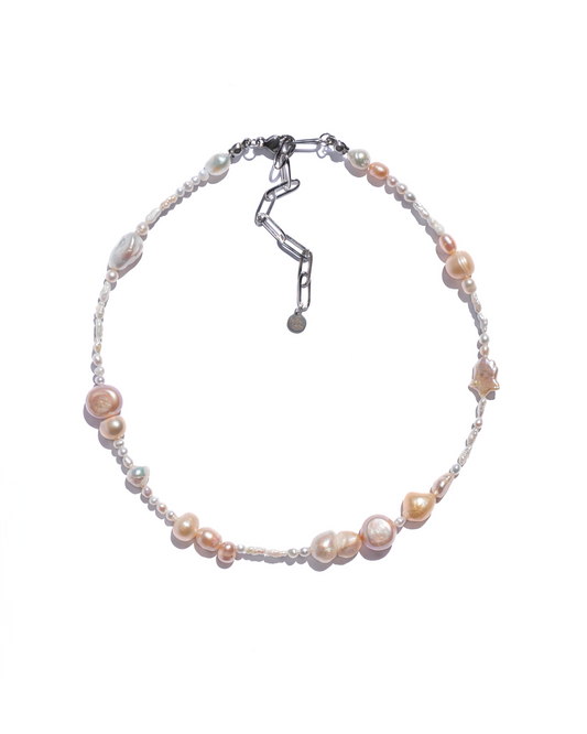 Pearl Cluster Necklace