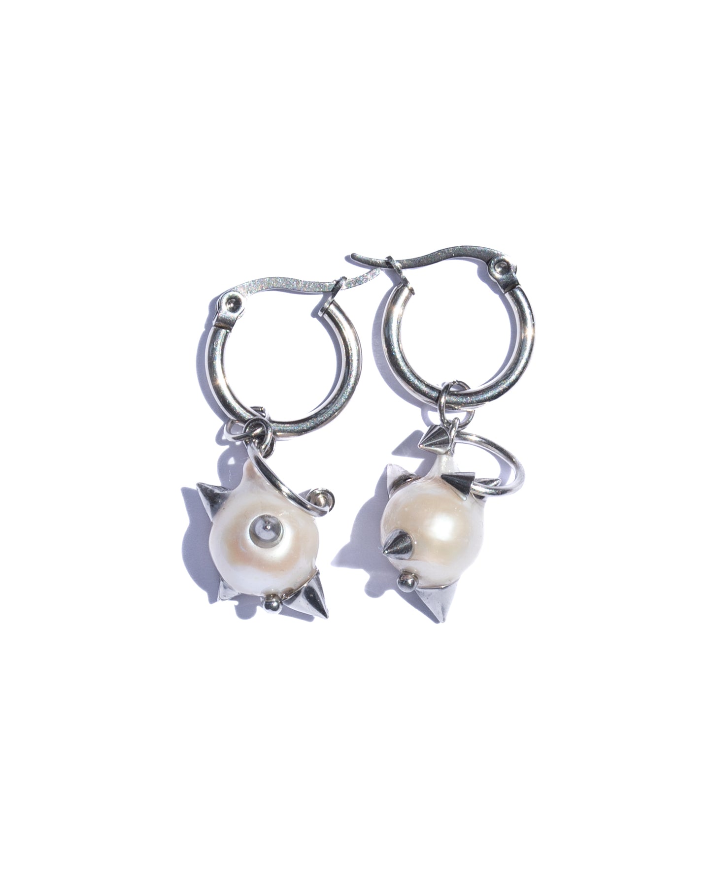 Pierced Pearl Earrings