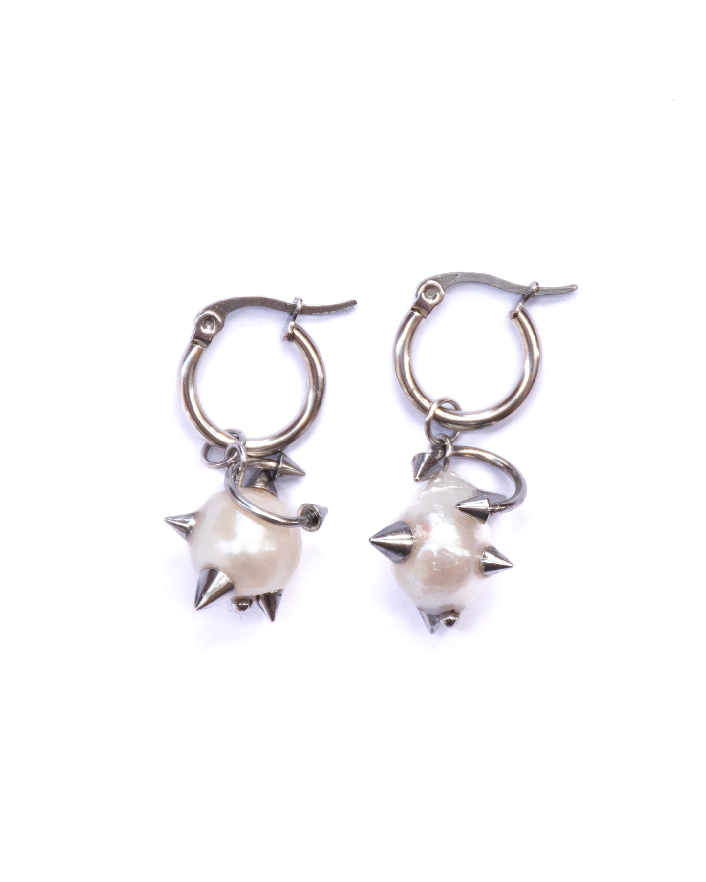 Pierced Pearl Earrings