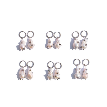 Urchin Hoop Earrings